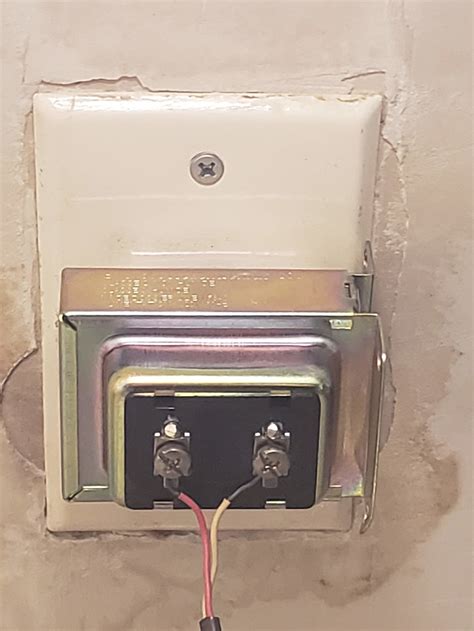 doorbell transformer in junction box|old house doorbell transformer location.